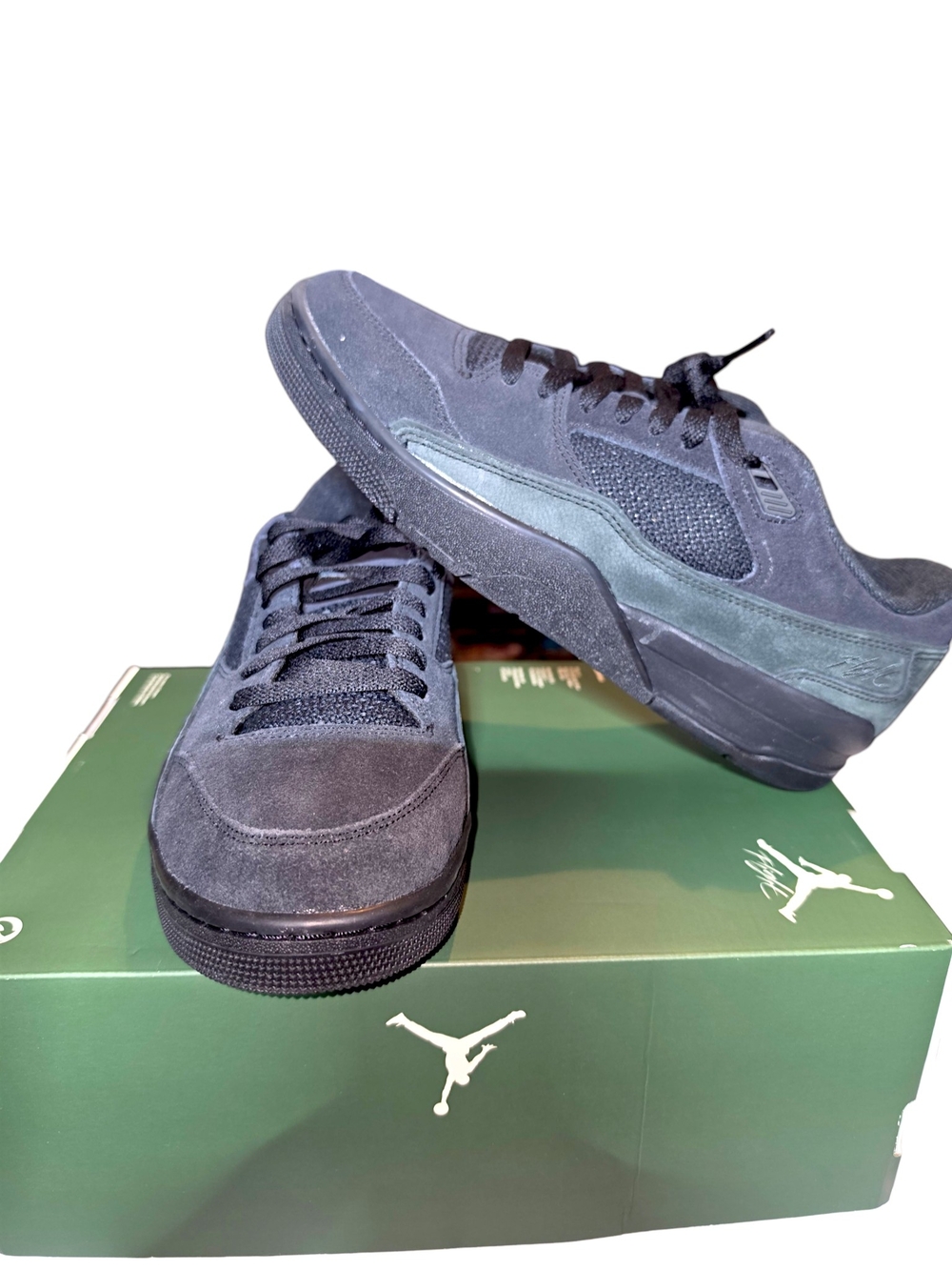 Nike Air Jordan Flight Court Black Anthracite Sneakers HF3255-010 Size 10.5